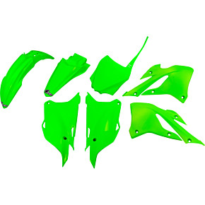 Replacement Body Kit - Neon Green - Kawasaki - KX KAKIT229@AFLU