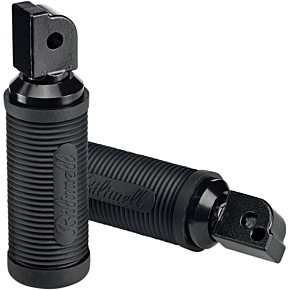 Norman Passenger Foot Pegs - Black - Softail 7004-204-04