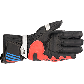 Honda GP Plus R v2 Gloves - Black/Bright Red/Blue - Large 3556321-1317-L