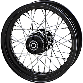 Front Wheel - Single Disc/No ABS - Black - 16"x3.00" - '00-'06 FLST 0203-0664