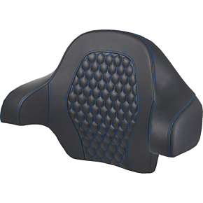 Tour Pack Backrest Pad - Honeycomb - Blue Stitching - FL '14-'24 814-07-19001