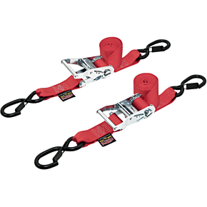 Ratchet Tie-Downs - 1-1/2" x 6-1/2' - Red 30571-S