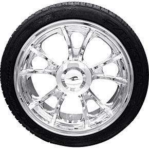 Largo 3D Rear Wheel (18"/Chrome)/Falken Tire (215/45ZR18) - Trike PKG-LGO-187T-CH