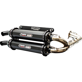 Stage 5 Dual Exhaust - Cerakote Black TR-4174D-C2
