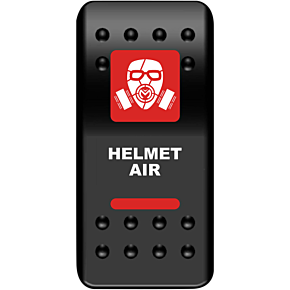 Moose Racing Rocker Switch - Helmet Air - Red