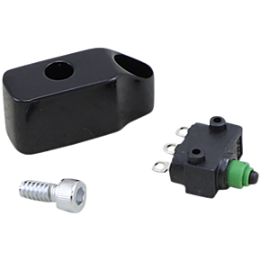 Performance Machine Pm Switch and Housing Kit - Brake/Clutch - Black 0062-2942M-B