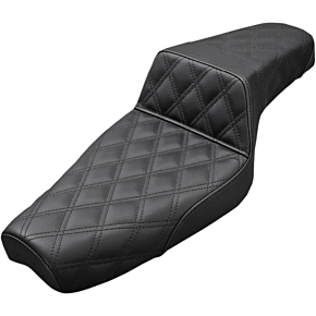 Saddlemen Step Up Seat - Lattice Stitched - Black - XL