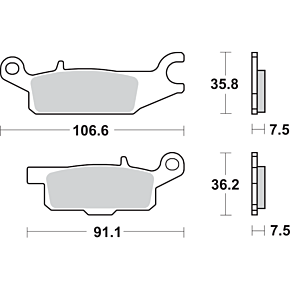 Off-Road Sintered Brake Pads - YFM 850SI