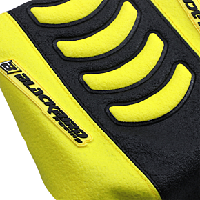 Double Grip 3 Seat Cover - Black/Yellow - Suzuki 1330HUS