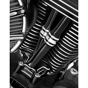 Pushrod Tube Cover Kit - 10 Gauge® - Black - Twin Cam 03-633