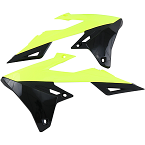 Radiator Shrouds - Black/Fluorescent Yellow SU04941-DFLUU