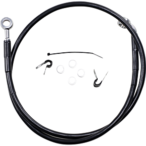 Brake Line - Front - Black - +2" - '04-'10 XL 1741-2527