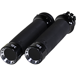Khrome Werks Grips - Turbine - Custom Contour - Cable - Black 500220