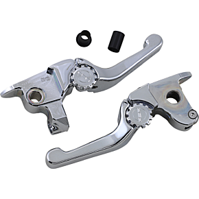 Powerstands Racing Lever Set - Anthem - Shorty - Chrome 12-01654-20