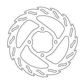 Brake Rotor - Rear - Flame 110696-PU