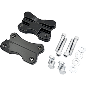 Drag Specialties Fender-To-Fork Adapters - Gloss Black 1410-0067