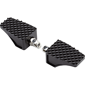 La Choppers Billet County Footpegs - Original Clevis - Black LA-P100-00B