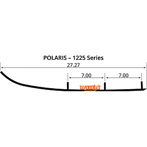 Woodys Top-Stock™ Hard Surface Bar - 4" - 60° HSP-1225