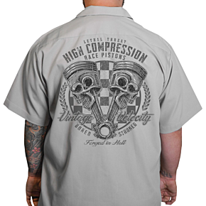 High Compression Pistons Shop Shirt - Gray - Medium DG60163M