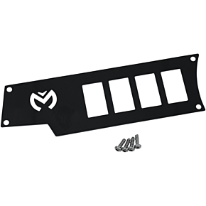 Moose Racing Dash Plate - Left - Black - RZR