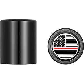 Docking Hardware Covers - American Flag - Contrast Cut - Black FD75-DC-2730-BK