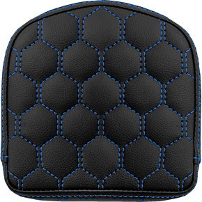RoadSofa™ Sissy Bar Pad - Honeycomb - Blue Stitching 040849BLU