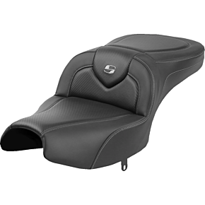 Roadsofa™ Seat - Without Backrest - Black - Carbon Fiber - Indian Pursuit '22-'24 I22-02-185