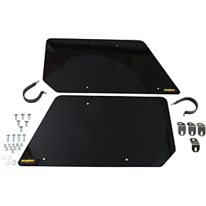Rear Number Plates - Black 190420