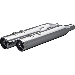 Khrome Werks HP-Plus 4-1/2" Slip-On Mufflers - Chrome Klassic Tip 202975