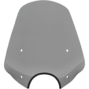 Big Shot Windshield - 7" Headlight Cutout - Black Smoke MEP57112