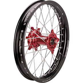 SX-1 Complete Wheel - Rear - Black Wheel/Red Hub - 18" x 2.15" 0204-0640
