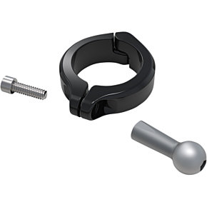 Ball Mount - Aluminum Clamp - 1-1/2" Handlebars - Black 50135