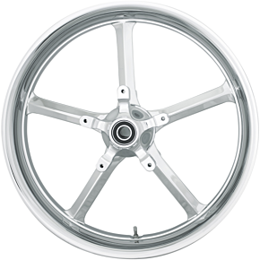 Coastal Moto Rear Wheel - Rockstar - Single Disc/ABS - Chrome - 18"x5.50" - FL ROC-185-CH-ABST