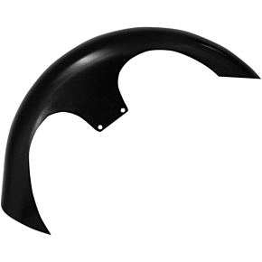 Klock Werks Shank Front Fender Kit - For Raked Frames - Black - Steel - 26" KW050102612014