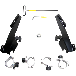 Memphis Shades Batwing - Mounting Kit - Black - XL MEB1999