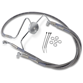 Brake Line - Front - +10" - Stainless Steel 1741-2638