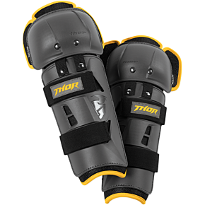 Youth Sector GP Knee Guards - Charcoal/Yellow 2704-0430