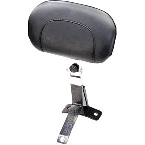 Mustang Driver Backrest Kit - Smooth - Black - Studded 79611