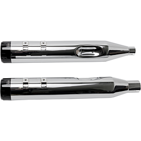 Ss Cycle Mufflers - Chrome - Black Thruster 550-0664