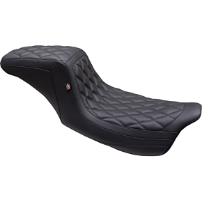 One Piece 2-Up Squareback Seat - Double Diamond - Black Stitch - FL '08-'24 75299