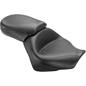 Seat - Vintage - Wide - Touring - Without Driver Backrest - Two-Piece - Smooth - Black 76161