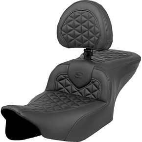 RoadSofa™ Tri Gripper Seat - Standard Reach - w/ Backrest - FLH/FLT '23-'24 823-07-210B0