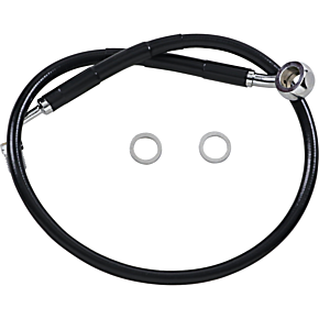 Brake Line - +2" - Black - '18-'22 Softail 1741-5831