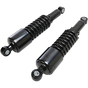 Custom Shorty Shocks with Shroud - Black Body/Black Spring Finish - Eye Lowering 17-05693B
