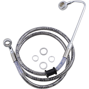 Brake Line - +8" - Stainless Steel - '15-'17 Softail 1741-5780