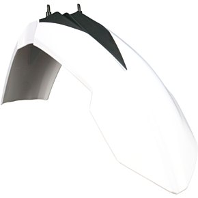 Acerbis Plastic Front Fender - White/Black - SX85