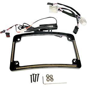 Custom Dynamics All in One License Plate Frame - Black TF05-HD-B