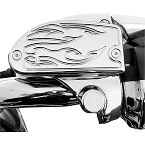 Master Cylinder Cover - Flame - Yamaha - Chrome BA-7629-03