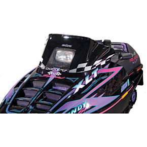 Windshield - 11.5" - Black - Polaris 11120