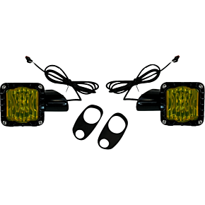 LED Turn Signals - Black -Yellow Lens - Road Glide SD-RG-FT-YB